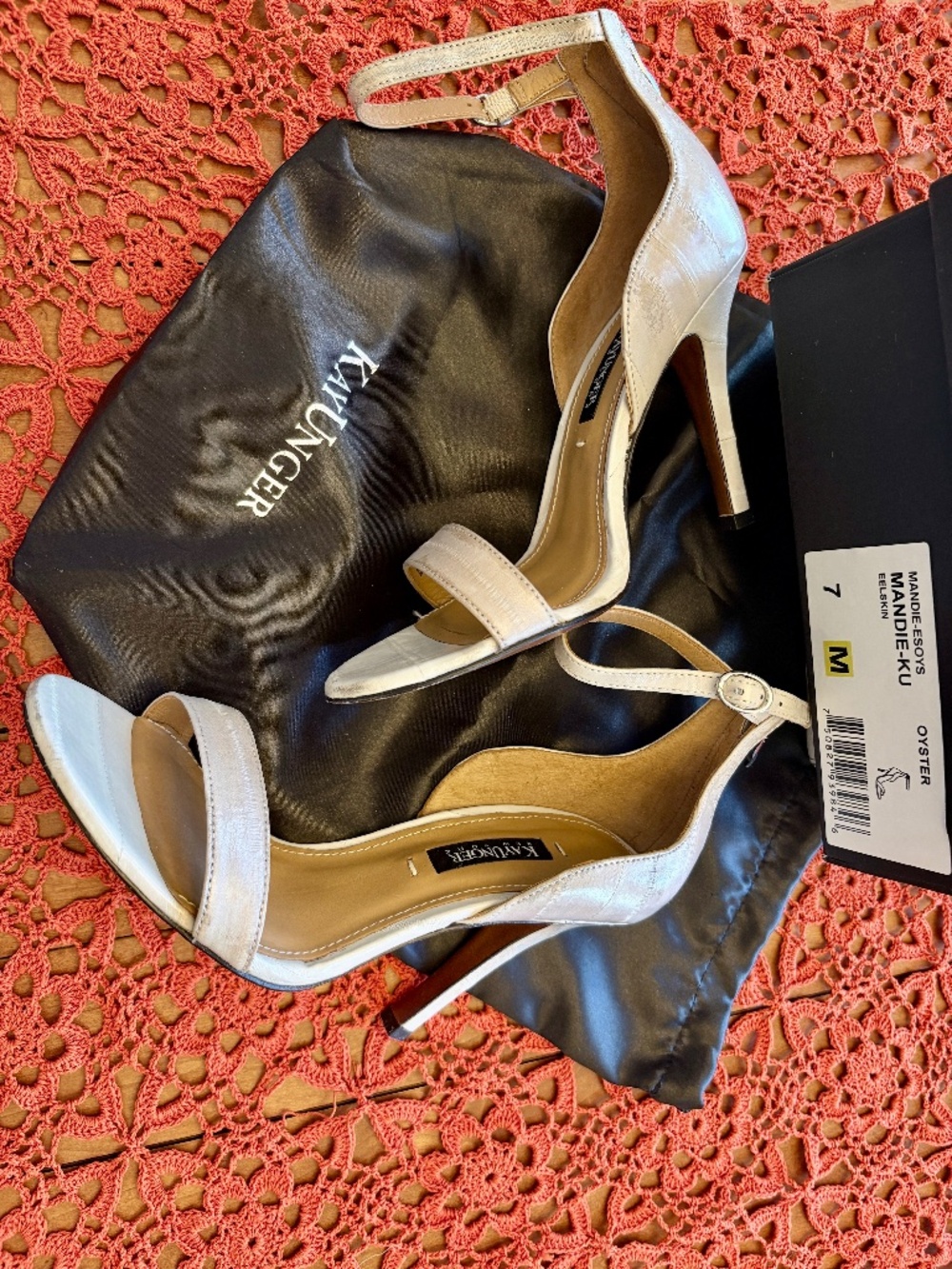 Kay Unger Mandie-Esoys Mandi-Ku Eelskin Sandals